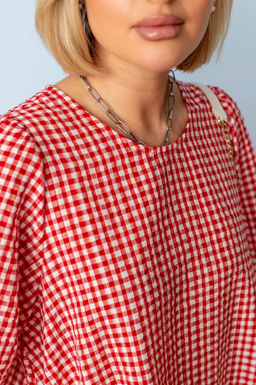 Платье МП-2211 клетка красная - Took a look фото 6