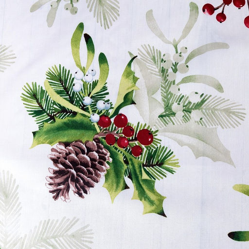 Скатерть новогодняя Доляна Шишкин лес 110*145 см, 100% п/э  фото 3