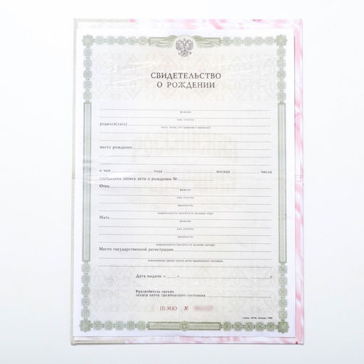 Папка для свидетельства о рождении О рождении девочки, А5 - Долго и счастливо фото 6