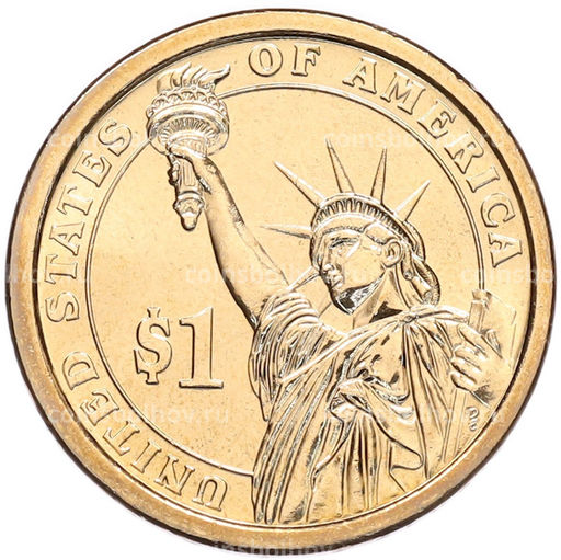Монета 1 доллар 2012 года (Р) США 24-й президент США Гровер Кливленд