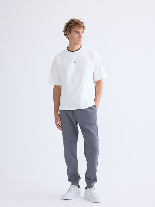 Bisiklet Yaka K?sa Kollu Erkek Sweatshirt