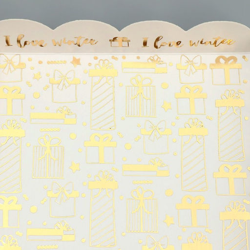 Цена за 5 шт. Коробка для кондитерских изделий с PVC крышкой «I love winter», 13 х 13 х 3 см