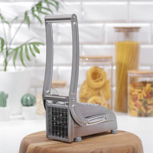 Пресс для нарезки овощей Steel, нержавеющая сталь, 2 лезвия, серебристый