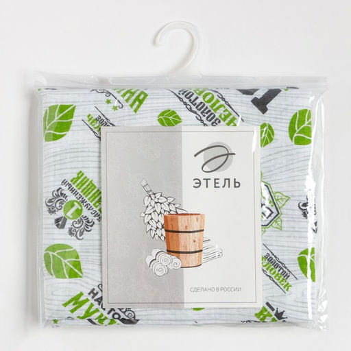 Полотенце для бани «Герой бани» 80×150 см, 100% хл, вафельное полотно