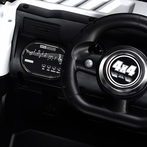 Электромобиль детский "Внедорожник" (цвет белый)