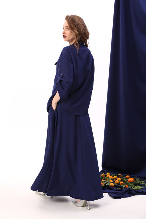 Юбка NIKVA н813-4-Р сапфир  фото 3