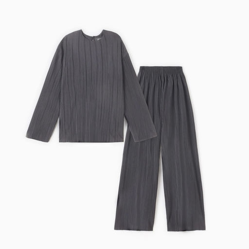 Костюм женский (блуза, брюки) MIST Classic collection, размер 44-46, цвет графит