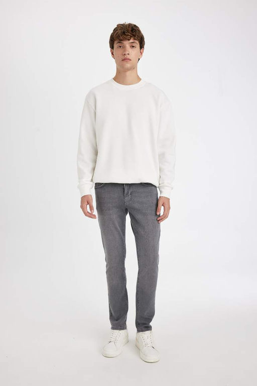 Pedro Slim Fit Джинсовые брюки узкого кроя с нормальной талией и узкими штанинами - Defacto фото 4