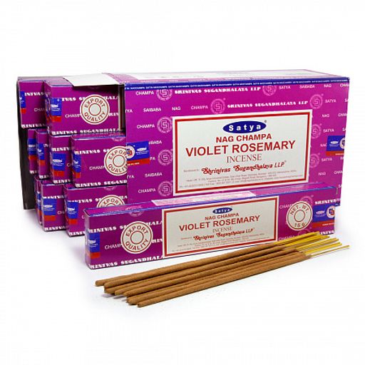 Благовония Satya M Violet Rosemary Фиалка розмарин 15gm уп-12шт