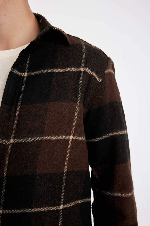 Рубашка Lumberjack с длинным рукавом в клетку стандартного кроя - Defacto фото 6