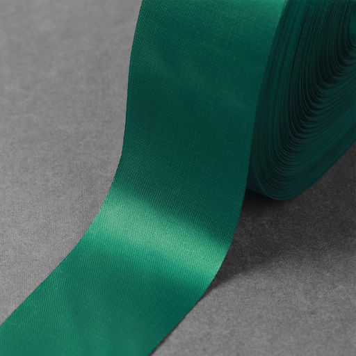 Лента атласная, 50 мм, 100±5 м, тёмно-зелёная