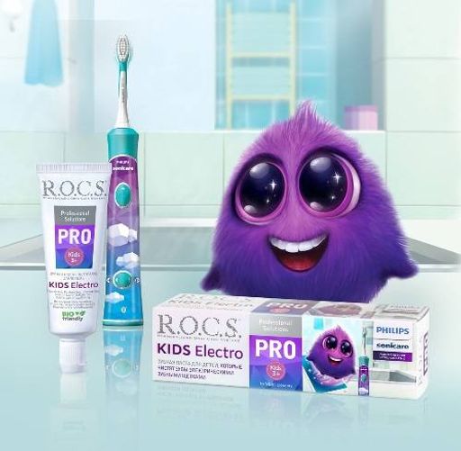 Зубная паста "R.O.C.S. PRO. Kids Electro", 45 гр