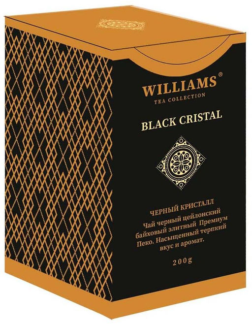 Чай черн Wiliams BLAK CRYSTAL ПремиумПеко 200гр