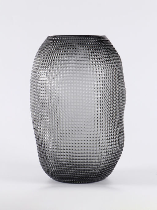 Ваза «Аллесио», 30×20 см, стекло, чёрная