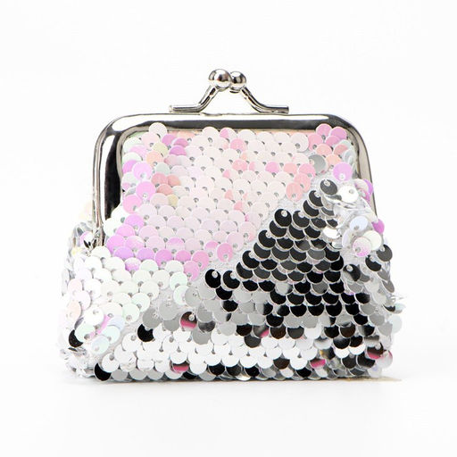 Кошелёк на фермуаре, цвет розовый/белый