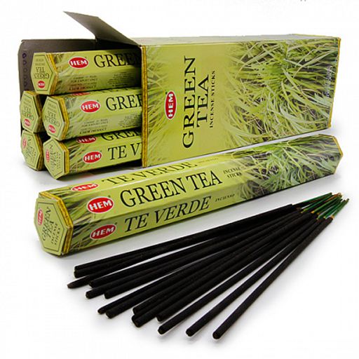Благовония HEM GREEN TEA Зелёный чай уп-6шт