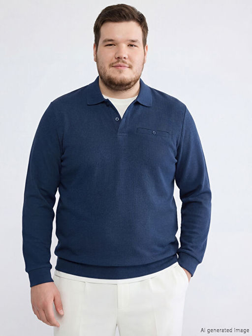 Polo Yaka Erkek Sweatshirt