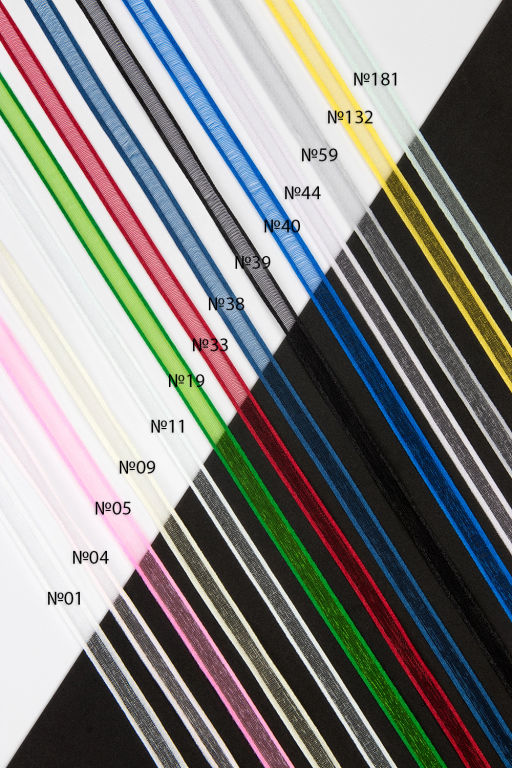 Лента органза с атласными краями 0,7 см*25 ярд (SF-8087) белый №01 - Больше подарков фото 2