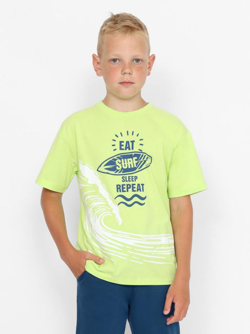 CRB wear/CSJB 63879-36-422 Футболка для мальчика,лайм/Ex.Cherubino  фото 2