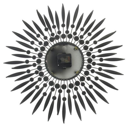 Часы настенные интерьерные «Лучи-Перья», серия: Ажур, бесшумные, плавный ход, d=50 см, циферблат d=14.5 см