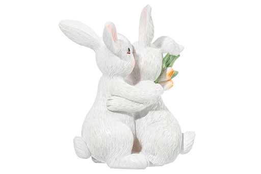 Фигурка декоративная 11*5,5*11,5 см Кролики с тюльпанами - Elan gallery фото 16