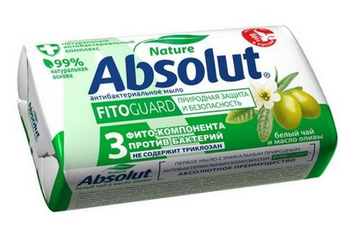 АБСОЛЮТ NATURE FitoGuard антибакт.мыло 90гр Белый чай и масло оливы
