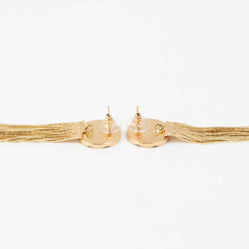 Серьги с эмалью Валькирия струящийся дождь, цвет золото - Qf фото 4