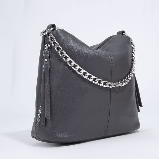 Сумка-мешок на молнии, цвет серый - Simaland фото 3