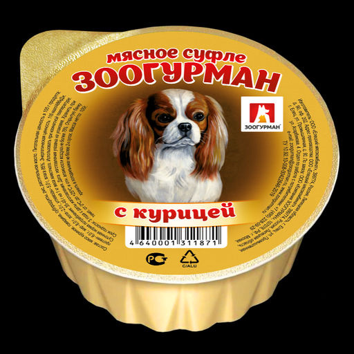 Зоогурман д/соб. Суфле с курицей ламис. 100 г. 1/20 1871
