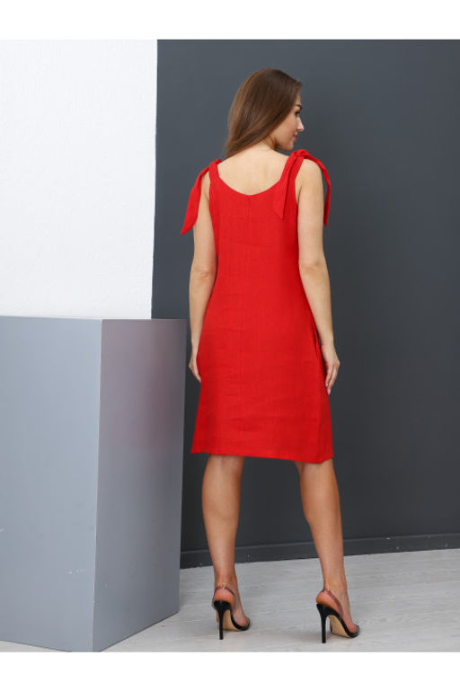 Сарафан ДО-126.02 Лён красный - Хороший трикотаж фото 6