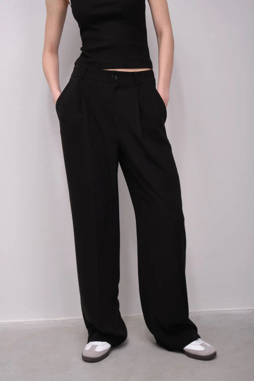 Брюки прямого кроя с защипами - Incity фото 2