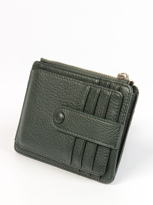 LACCOMA кредитница LA-6525-темно-зеленый натуральная кожа фото 2