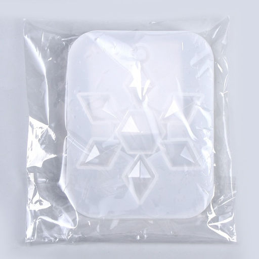 Форма силиконовая универсальная, подвеска «Снежинка-кристалл»