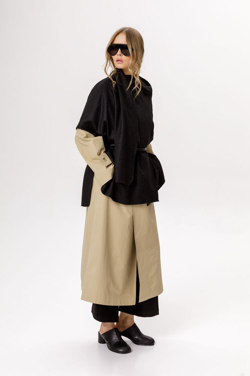 Пончо Pirs 6596 черный