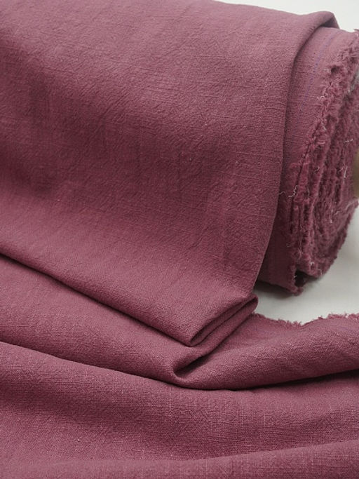 Крапива Рами (Ramie) цв.Лилово-бордовый флер, ш.1.4м, крапива-100%, 240гр/м.кв - Купава фото 2