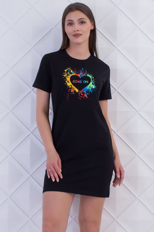 Арт. 9356 Туника женская 44-52 (5 шт) Цвет:черный