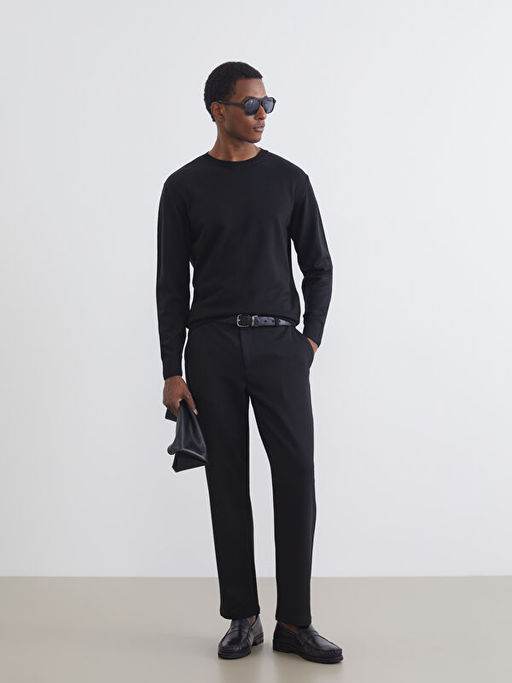 Bisiklet Yaka Erkek Triko Kazak