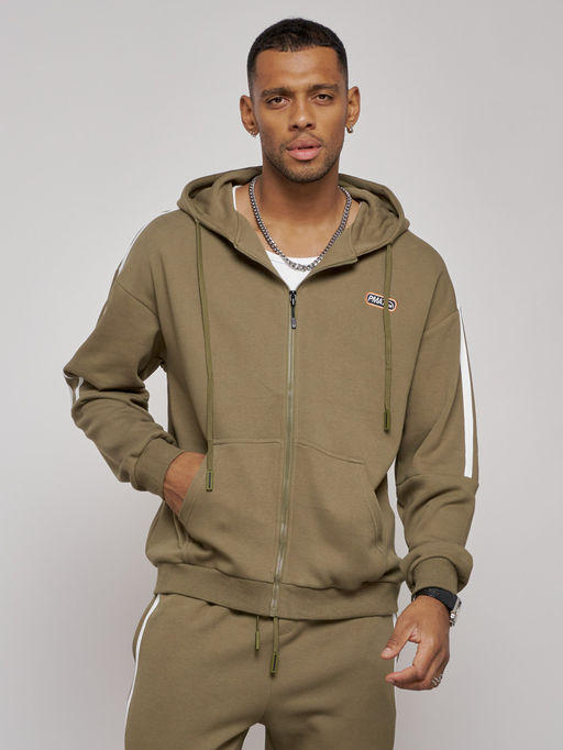 Спортивный костюм мужской трикотажный демисезонный цвета хаки 12011Kh - Mtforce фото 7