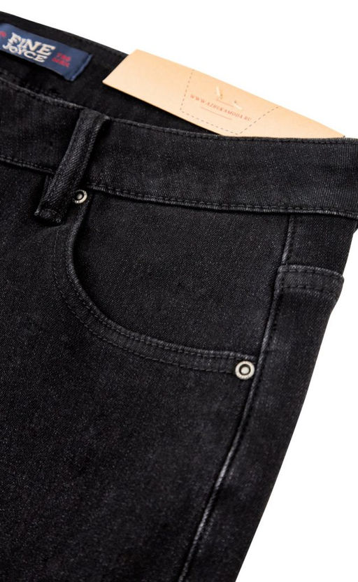 Джинсы утепл F321-0153W black - Fine joyce фото 3