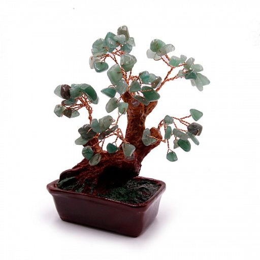 Дерево счастья Нефрит натуральные камни 16см Изобилие и процветание