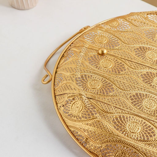 Поднос «Ренессанс», 39.5×34×3.5 см, золотистый