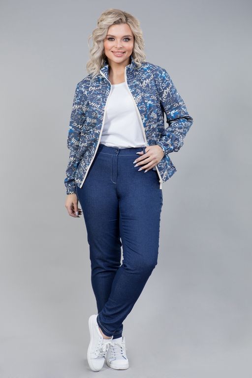 Бомбер 1242 джинсовый - Novita фото 5