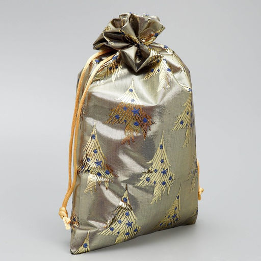 Цена за 5 шт. Мешочек подарочный парча «Новогодняя ночь», 16×24 см ± 1.5 см