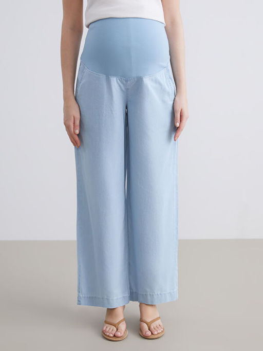 Kar?n Panelli Wideleg Hamile Jean Pantolon
