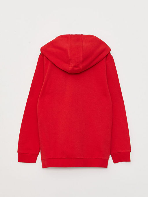 Kap??onlu Spiderman Bask?l? Uzun Kollu Erkek ?ocuk Fermuarl? Sweatshirt - Waikiki фото 2