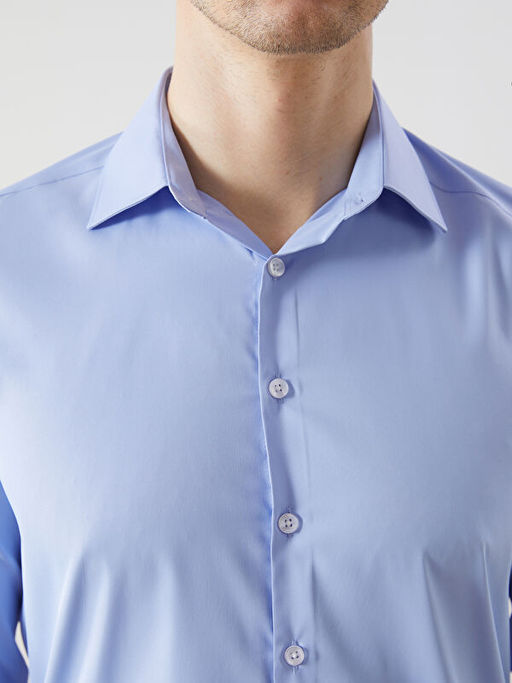 Slim Fit Uzun Kollu Erkek G?mlek