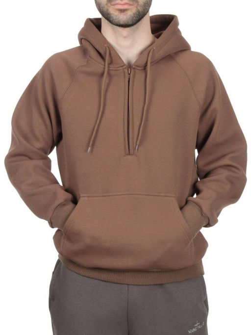 E21 DK. BROWN Худи мужское (90% хлопок, 10% полиэстер)