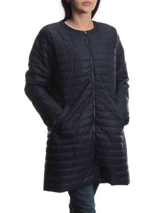 K-528 DK. BLUE Куртка демисезонная стеганая женская (70 гр. холлофайбер)