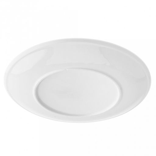 Русь Тарелка мелкая фарфоровая д175мм h19мм, белый, рельефный декор (Китай) - Домашняя мода фото 4