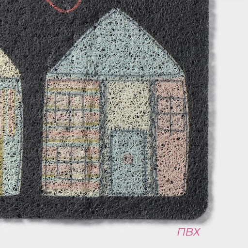 Коврик придверный Доляна Home, грязезащитный, 37×58 см, МИКС